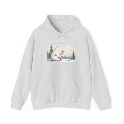 Polar Bear Daisy Hoodie Sweatshirt