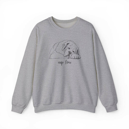 Saint Bernard Nap Time Crewneck Sweatshirt