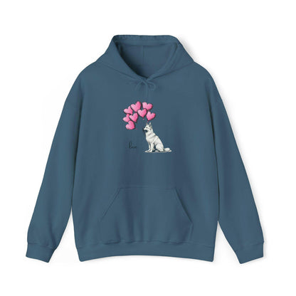 White German Shepard Balloons Hoodie