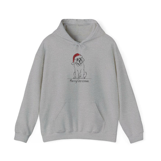 Merry Christmas Saint Bernard Dog Unisex Hoodie