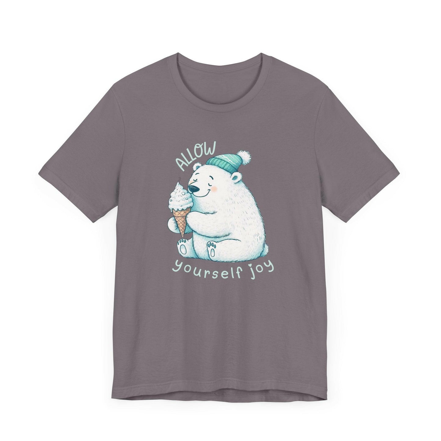 Polar Bear Eating Ice Cream Cone Tee