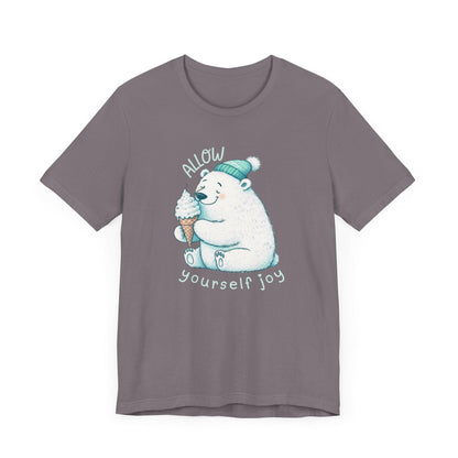 Polar Bear Eating Ice Cream Cone Tee