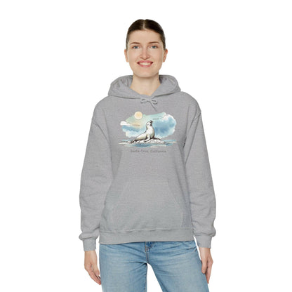 Santa Cruz California Seal Sunbathing Hoodie