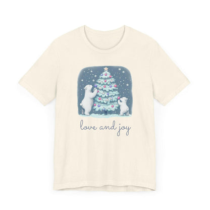 Polar Bear Family Decorating Christmas Tree Unisex T-Shirt