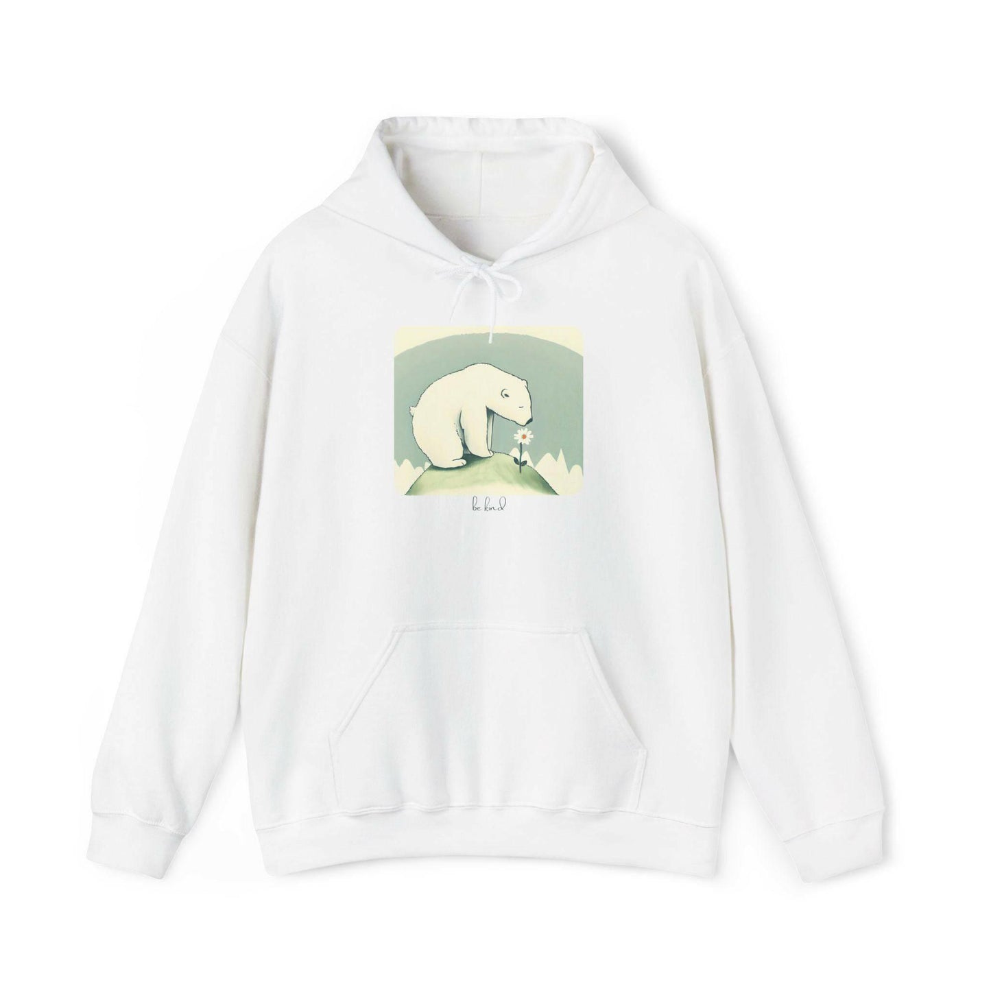 Polar Bear "be kind"Hoodie