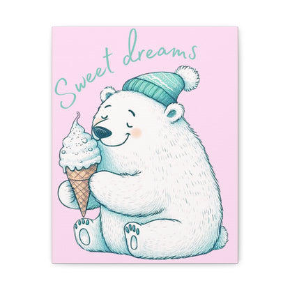 Polar Bear "sweet dreams" Canvas Gallery Wraps - Amesti Road