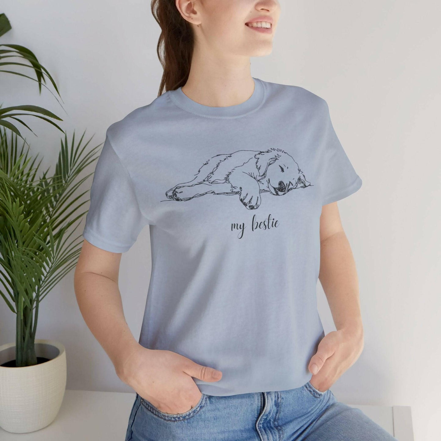 Golden Retriever 'my bestie' Unisex T-Shirt