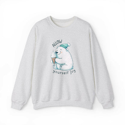 Polar Bear Eating Ice Cream Cone Sweatshirt