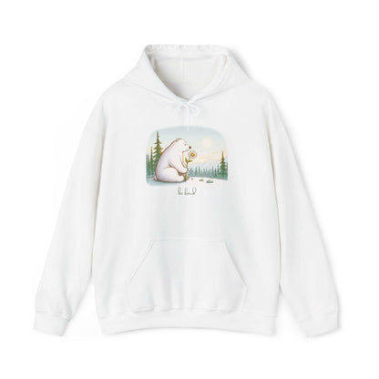 Polar Bear Daisy 'be kind' Hoodie Sweatshirt