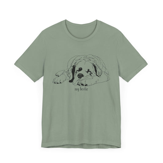 Saint Bernard 'my bestie' Unisex Tee