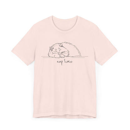 Fluffy Cat Nap Time Unisex Tee