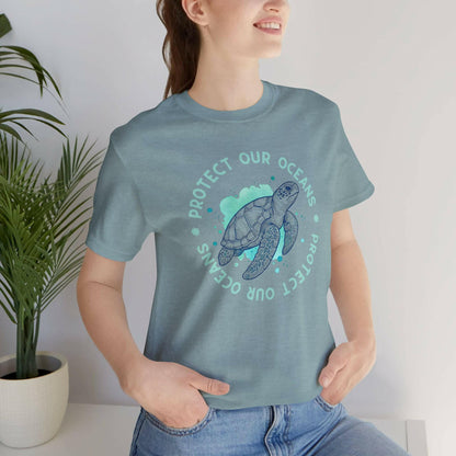 Protect Our Oceans Sea Turtle Tee