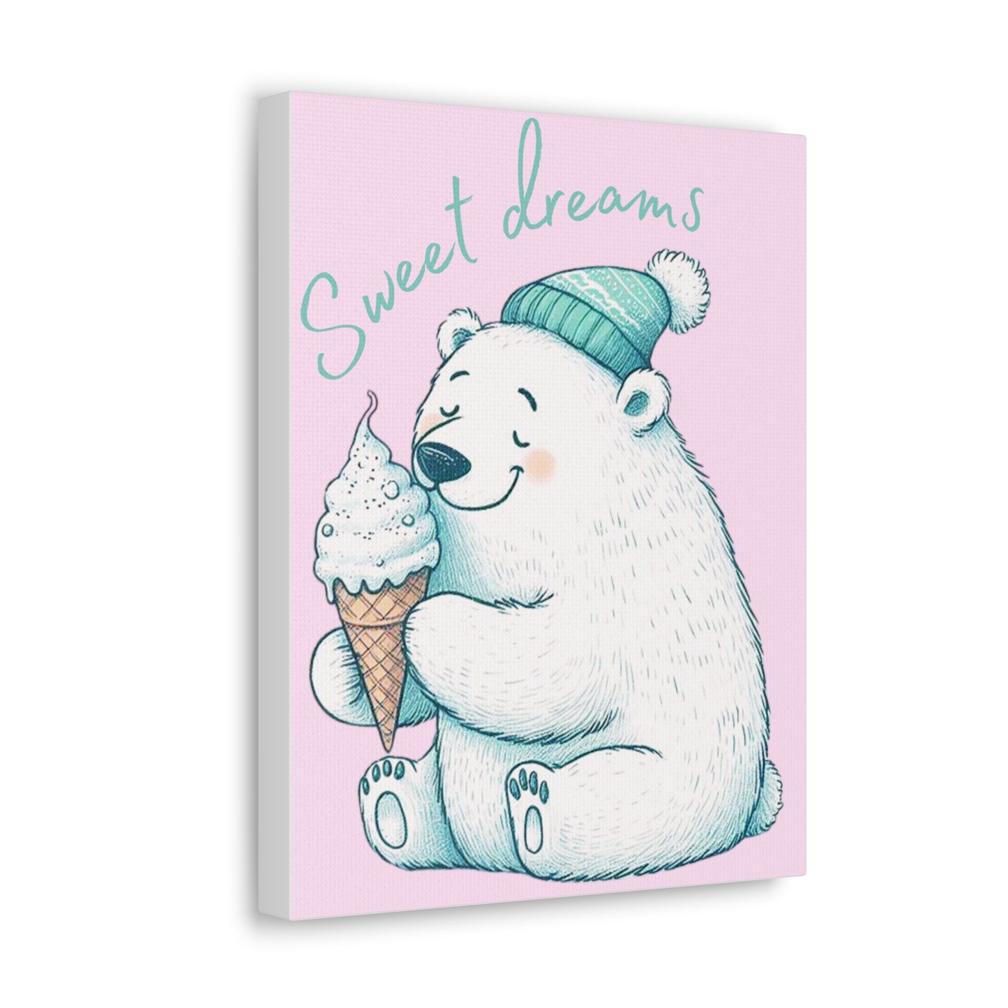 Polar Bear "sweet dreams" Canvas Gallery Wraps - Amesti Road