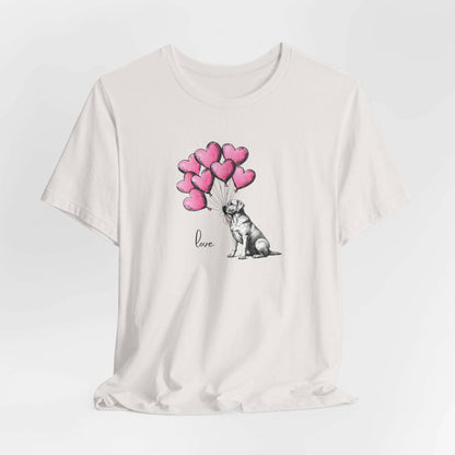 Labrador Retriever Holding Balloons Unisex Short Sleeve Tee - Amesti Road