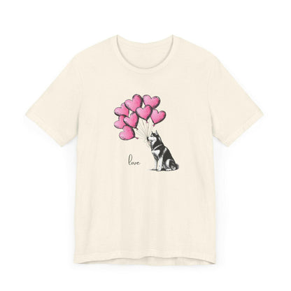 Siberian Husky Balloons Tee