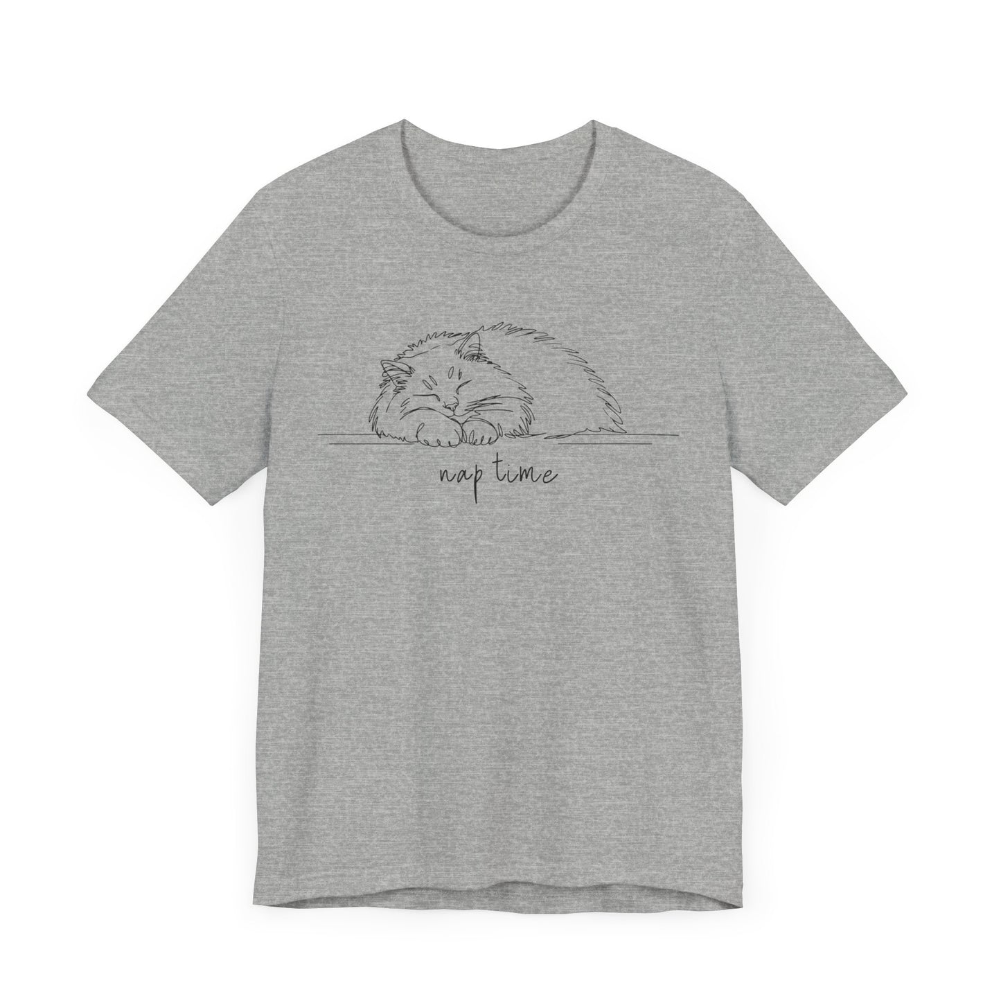 Fluffy Cat Nap Time Unisex Tee