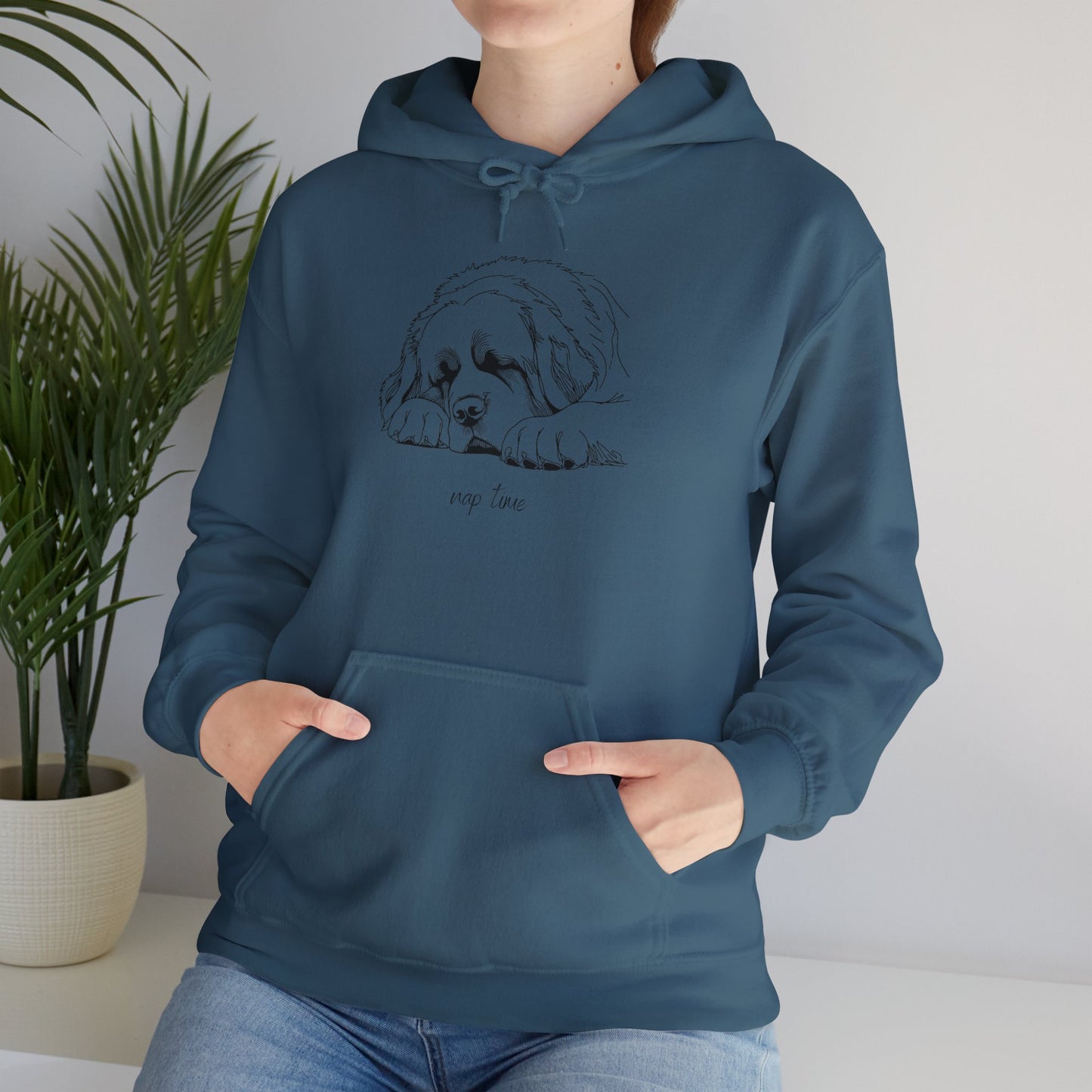 Saint Bernard 'nap time' Hooded Sweatshirt