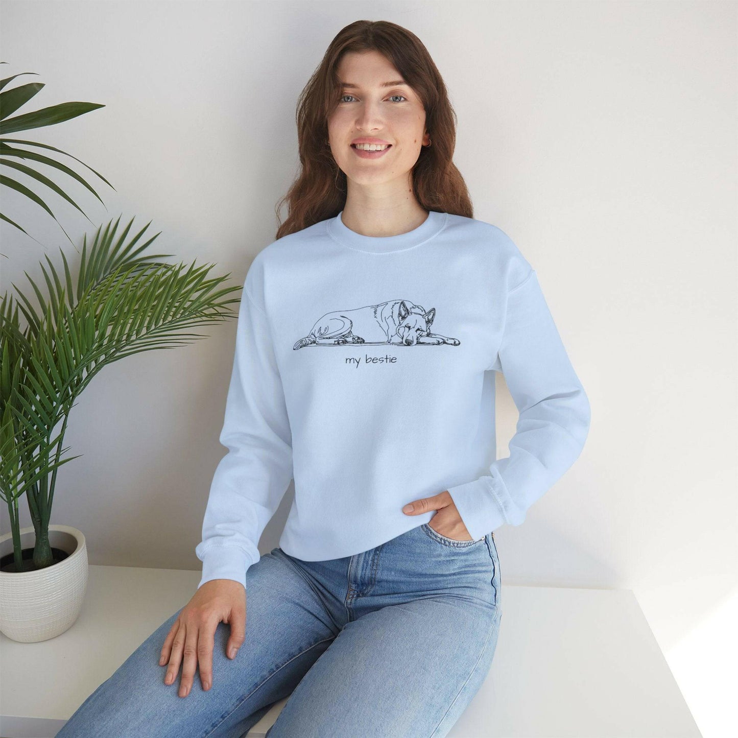 Shepard Mix 'my bestie' Crewneck Sweatshirt