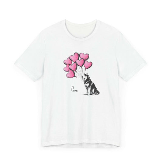 Siberian Husky Balloons Tee