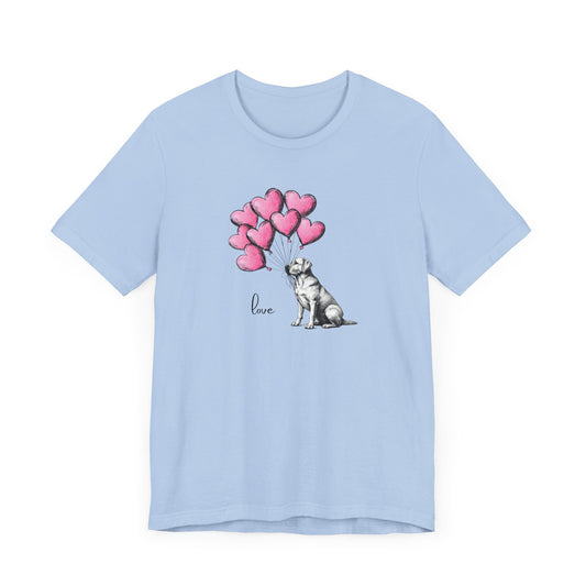 Labrador Retriever Holding Balloons Unisex Tee - Labrador Retriever Love T-Shirt