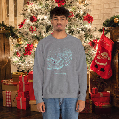 Santa's Sleigh Unisex Sweatshirt - Amesti Road