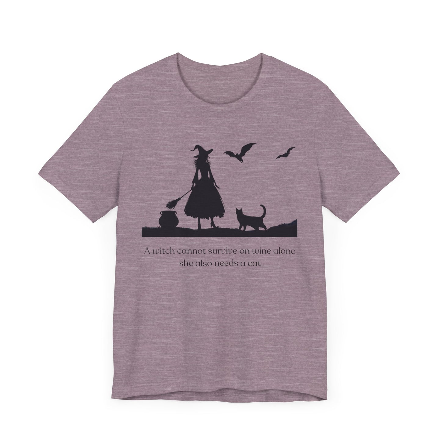 Whimsical Witch with Cat Tee