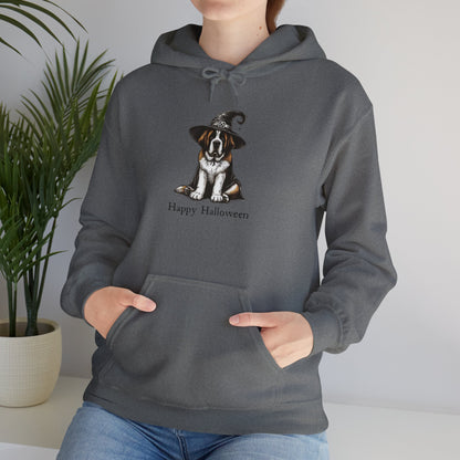 Saint Bernard Happy Halloween Unisex Hoodie