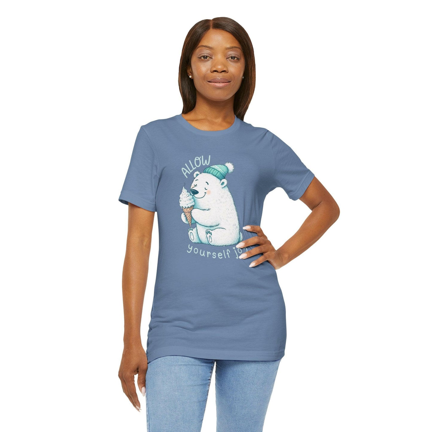 Polar Bear Eating Ice Cream Cone Tee