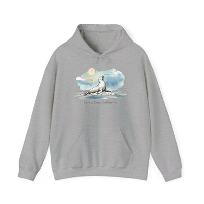 Santa Cruz California Seal Sunbathing Hoodie