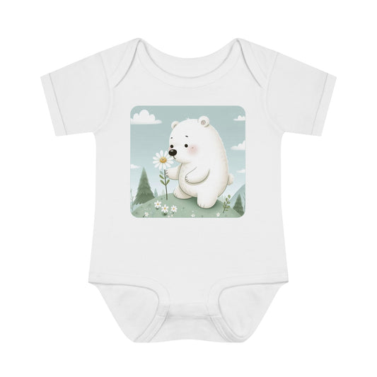 Polar Bear Infant Baby Rib Bodysuit
