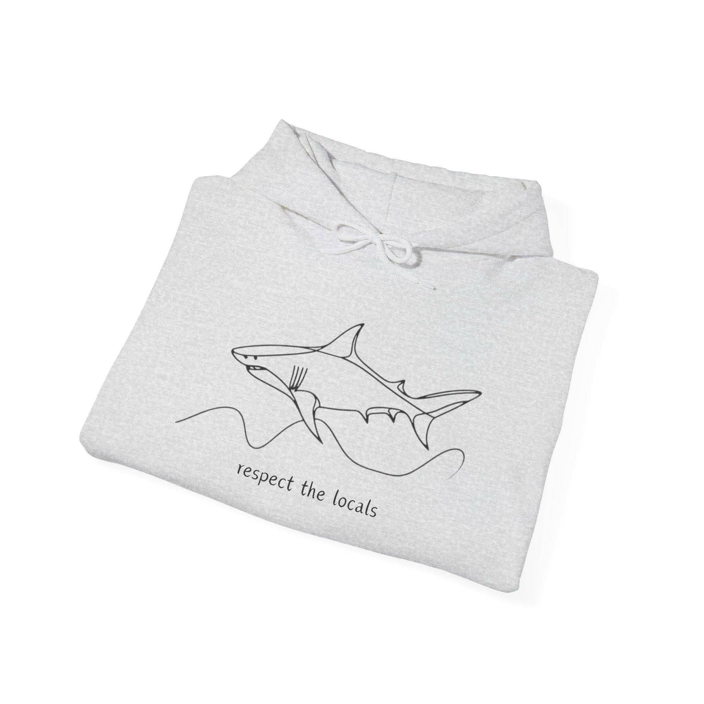 Great White Unisex Hooded Sweatshirt - Design on Both Sides