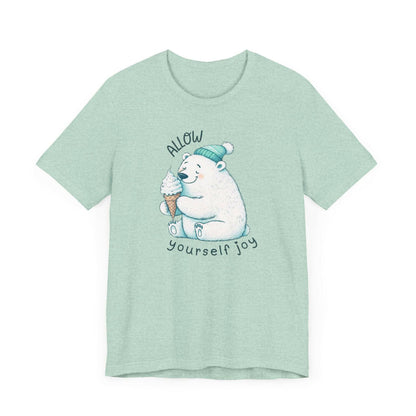 Whimsical Polar Bear Ice Cream Tee - Spread Joy and Positivity