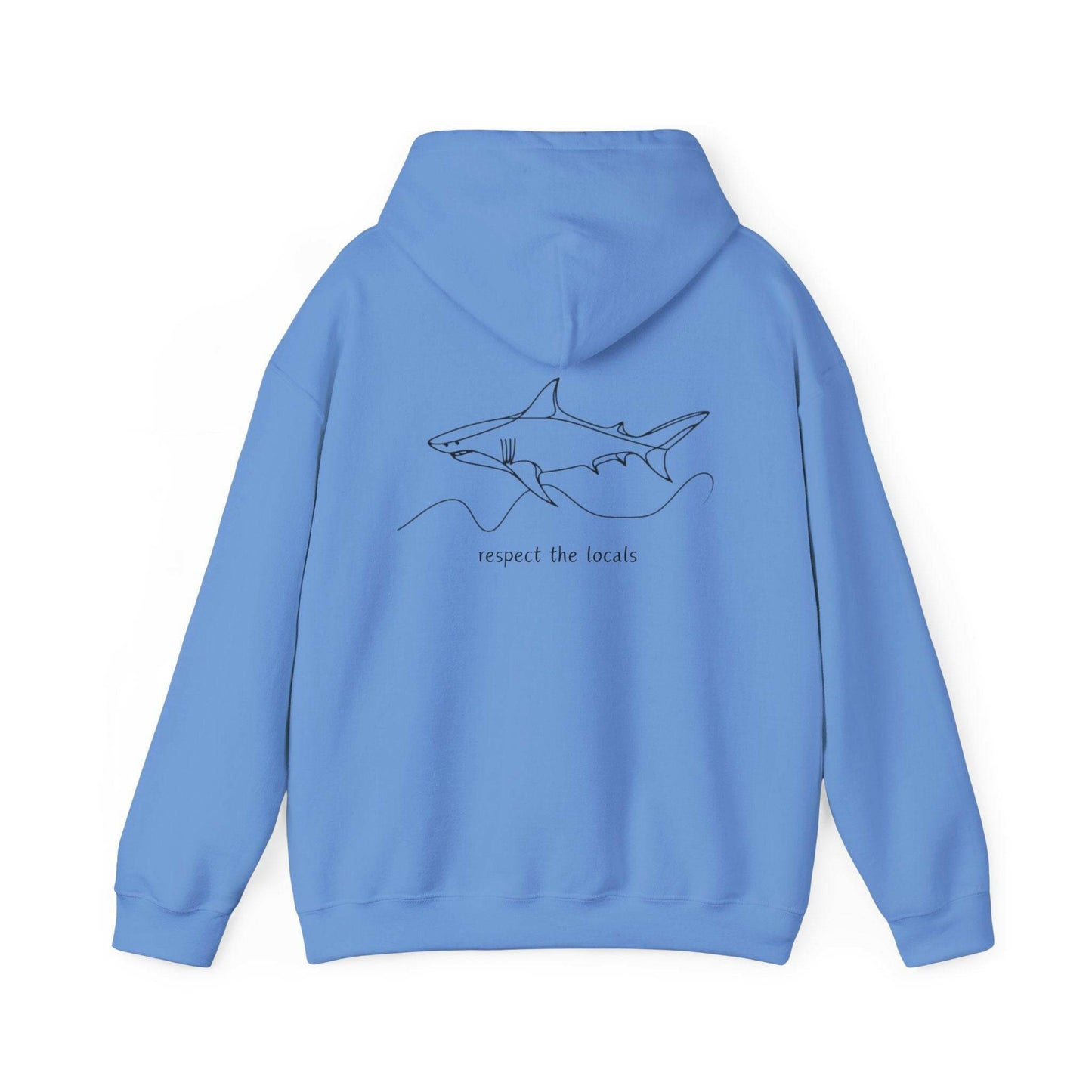 Great White Unisex Hooded Sweatshirt - Design on Both Sides