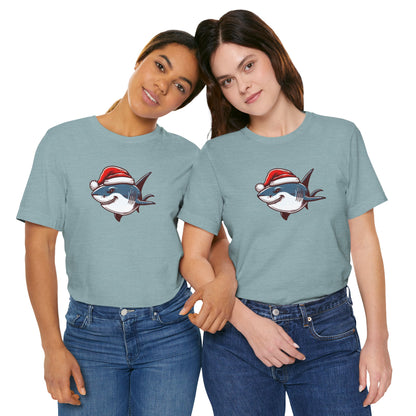 Festive Shark Short Sleeve Tee