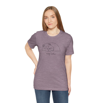 Fluffy Cat Nap Time Unisex Tee