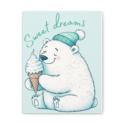 Polar Bear "sweet dreams" Canvas Gallery Wraps - Amesti Road