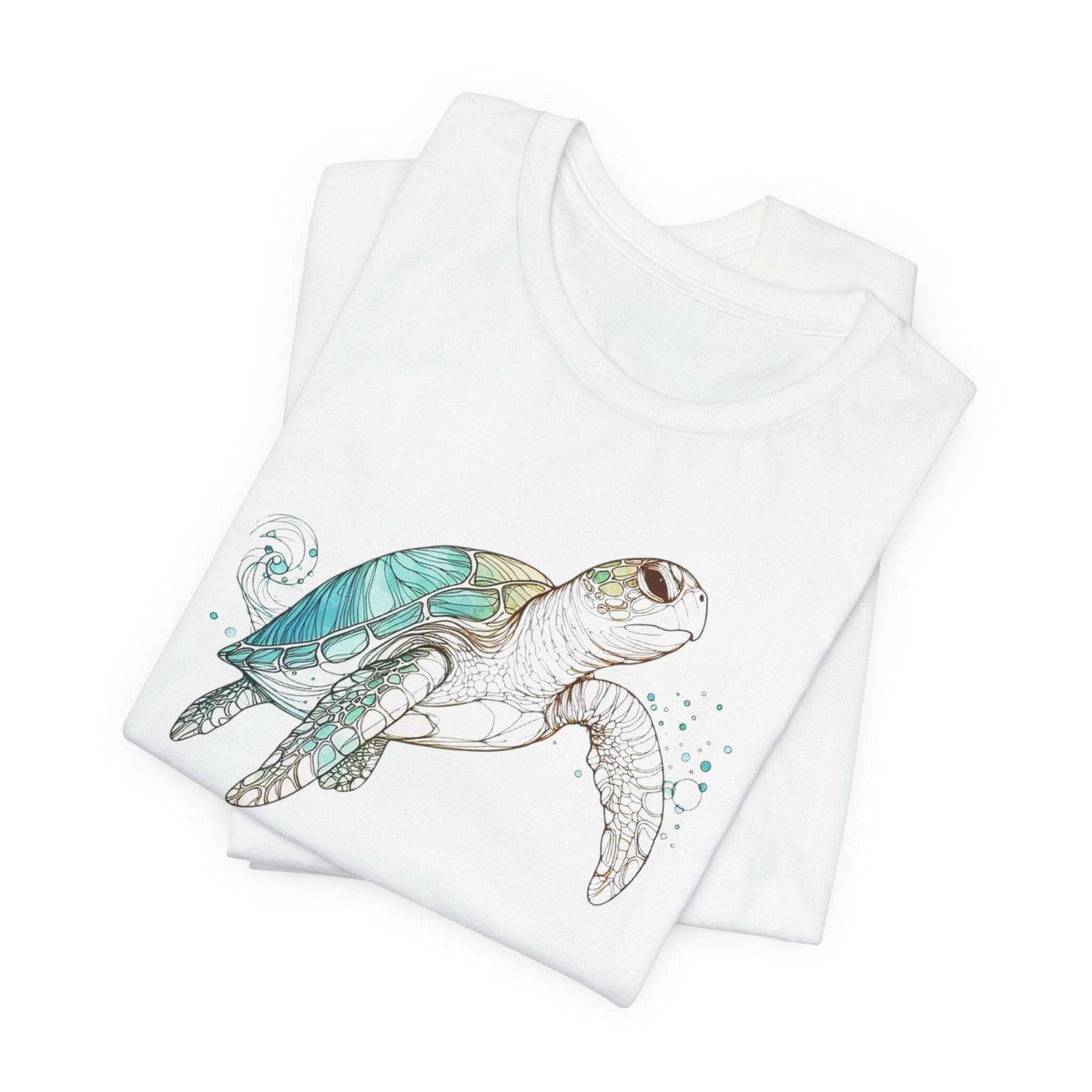 Sea Turtle Water Color Unisex Tee