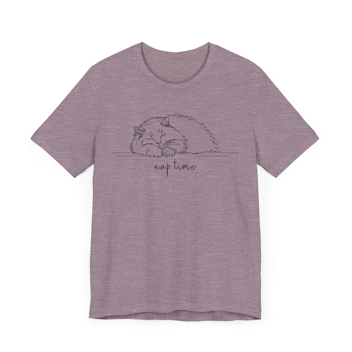 Fluffy Cat Nap Time Unisex Tee