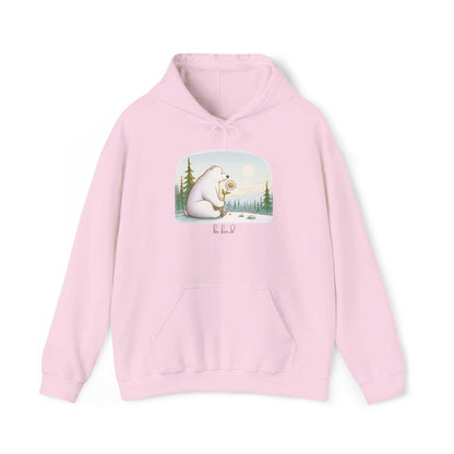 Polar Bear Daisy 'be kind' Hoodie Sweatshirt