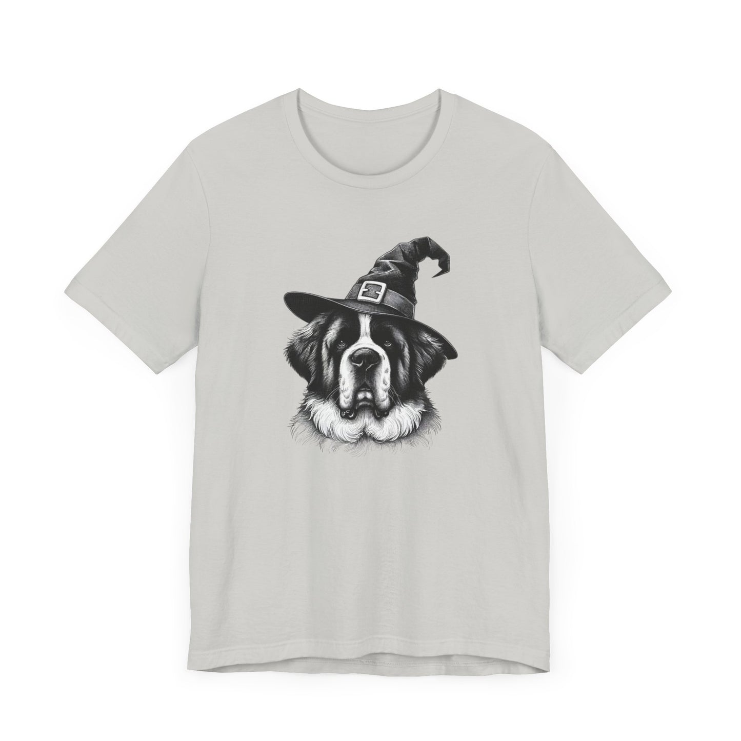 Saint Bernard Witch Hat Halloween Tee