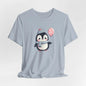 Penguin Holding a Balloon Unisex Short Sleeve Tee - Amesti Road