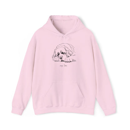 Saint Bernard 'nap time' Hooded Sweatshirt