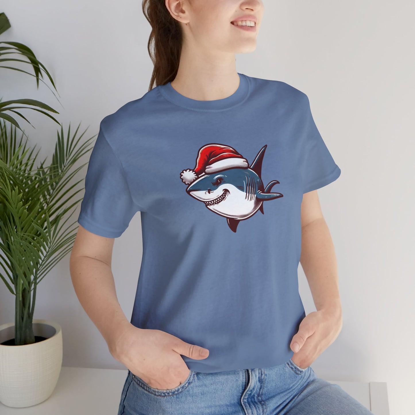 Festive Shark Short Sleeve Tee