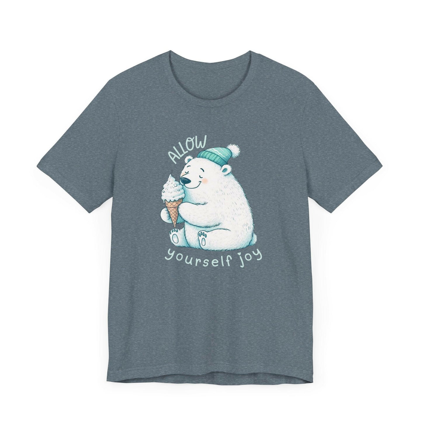 Polar Bear Eating Ice Cream Cone Tee