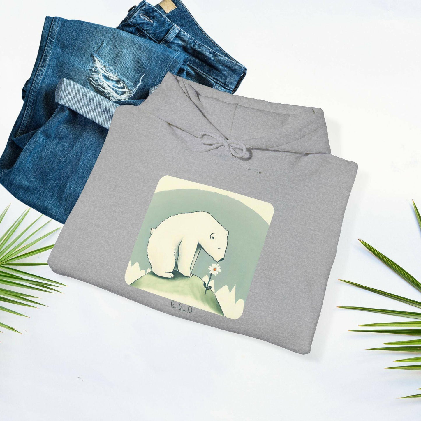 Polar Bear "be kind"Hoodie