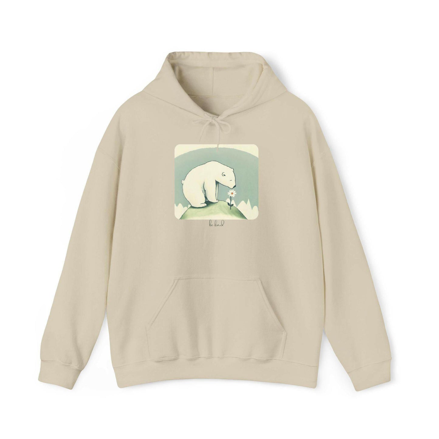 Polar Bear "be kind"Hoodie