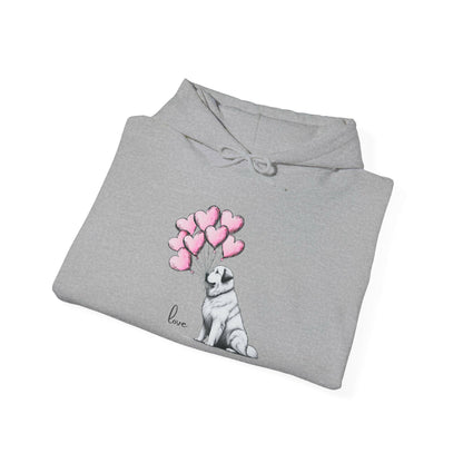 Newfoundland Shepard Holding Balloons Hoodie