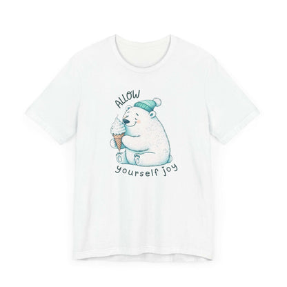 Whimsical Polar Bear Ice Cream Tee - Spread Joy and Positivity