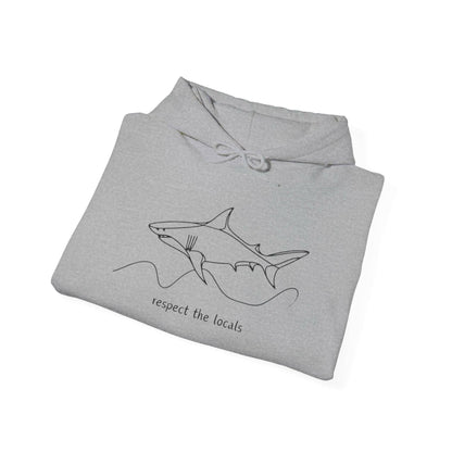 Great White Unisex Hooded Sweatshirt - Design on Both Sides