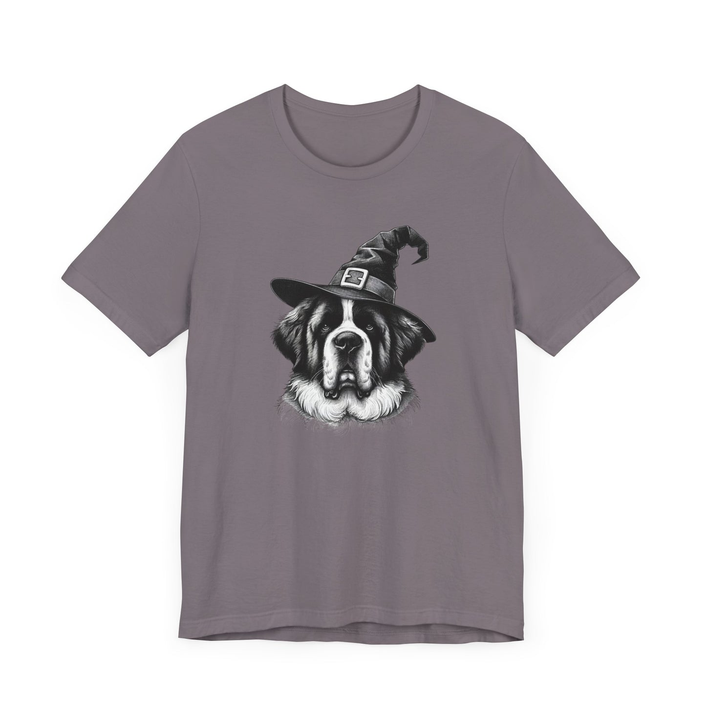 Saint Bernard Witch Hat Halloween Tee